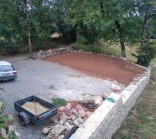 Terrain sous la grange