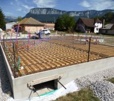 Avant coulage de la dalle