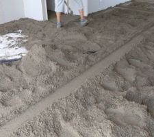 Chape maigre pour pose du carrelage