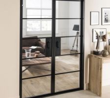 COUP DE COEUR : Double porte entre l'entrée et le salon