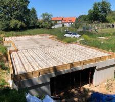 Ferraillage et coffrage.