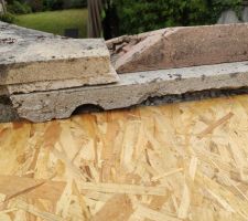 Abris jardin, toiture jonction osb avec future solin