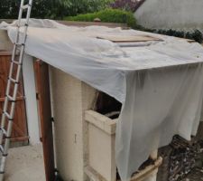 Abris jardin, toiture protection pluie bache