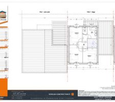 Plan détaillé du dessus de la VILLA 1