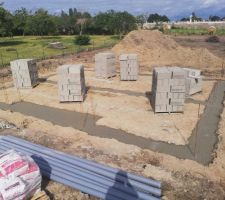 Commenceent des fondations le 17 juillet