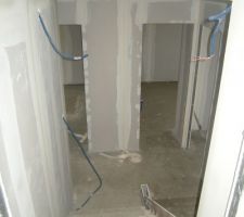 Descente du comble vers chambres