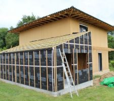Liteau-pare pluie garage
