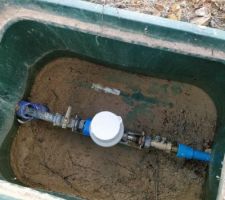 Le compteur d'eau, fra&icirc;chement pos&eacute; !
