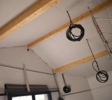 Pièce de vie, isolation du plafond fini