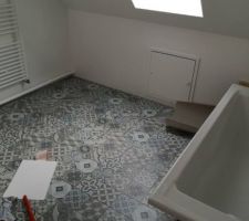 Salle de bain en cours