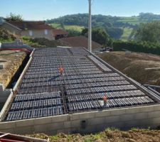 Entrevous PVC et ferraillage