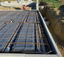 Entrevous PVC et ferraillage