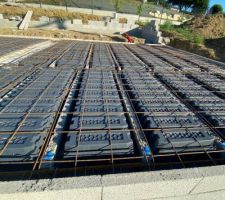 Entrevous PVC et ferraillage