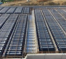 Entrevous PVC et ferraillage