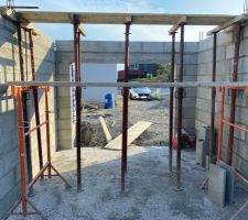 El&eacute;vation des murs du RDC