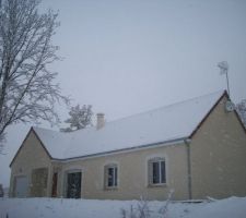 La neige le 28/11/2010. Façade Sud.