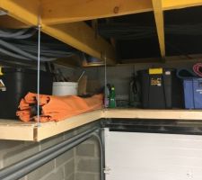Création d'une étagère dans garage