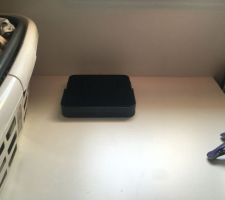 Finition du cellier avec poubelle int&eacute;gr&eacute;e