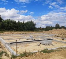 Vide sanitaire en cours de montage