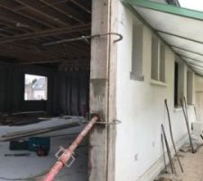 Coffrage poteau pour baie vitr&eacute; 4m