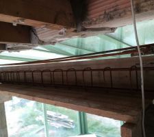 Modif fen&ecirc;tre => baie vitr&eacute; Sud
coffrage linteau