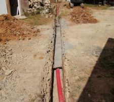 Tranché pour alim EDF