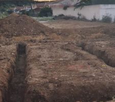 Premiers coups de pelleteuse... C'est parti !!!