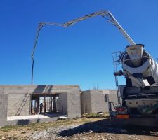 Coulage dalle de l'&eacute;tage