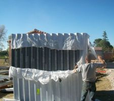 Le polyester pour l'isolation de la partie habitable