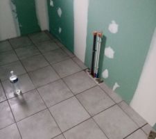 Pose carrelage salle de bain