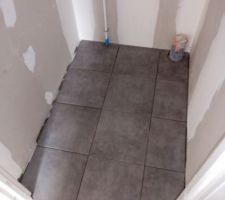 Pose carrelage wc