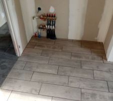 Pose carrelage chambre 2