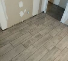 Pose carrelage chambre 1