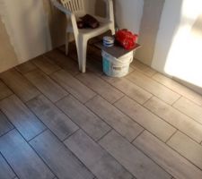 Pose carrelage chambre 2
