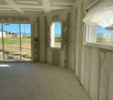 Placo int&eacute;rieur pi&egrave;ce de vie