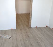 Parquet en cours de pose