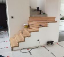 Escalier en cours