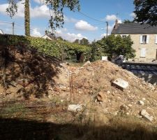 Tas de terre non trié