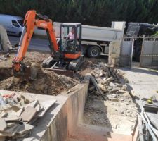 Déblaiement de la partie du terrain qui m'appartient