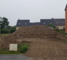 Terrain juste après le terrassement