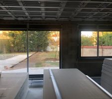 Entreposage des matériaux pour l'isolation intérieure