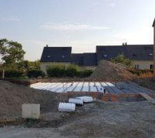 Hourdis et poutrelles en place