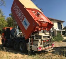 Le camion de fabrication automatique de la chape