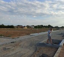 Terrain dans nouveaux lotissement avant construction