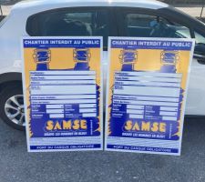 Panneaux récupérés et installés !