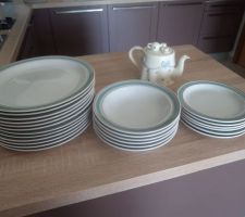 Le lot d'assiettes