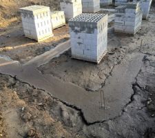 Coulée de boue sur les fondations