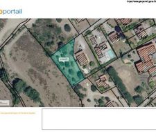 Parcelle existante avec en A la partie construite qui sera conserv&eacute;e par mes grands-parents et en B ka parcelle &agrave; cr&eacute;er sur laquelle nous souhaitons construire.