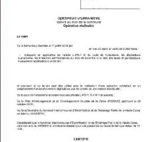 Certificat d'urbanisme.