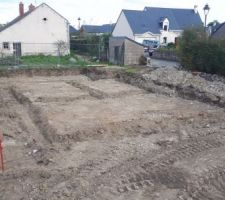 Terrassement réalisé en une matinée.